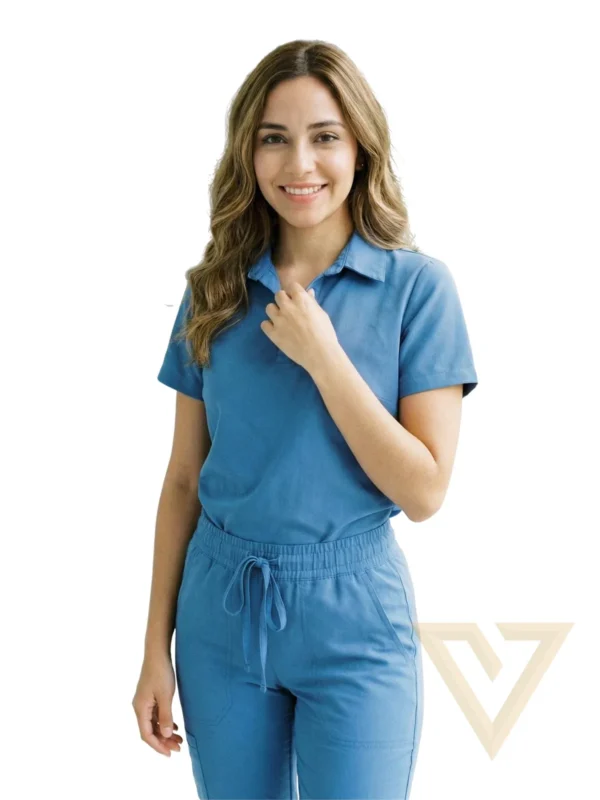 Scrub Vértice Polo Azul Slate