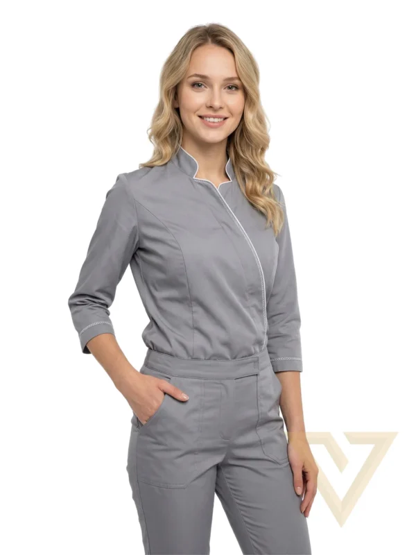 Scrub Vértice Asymmetric Grey