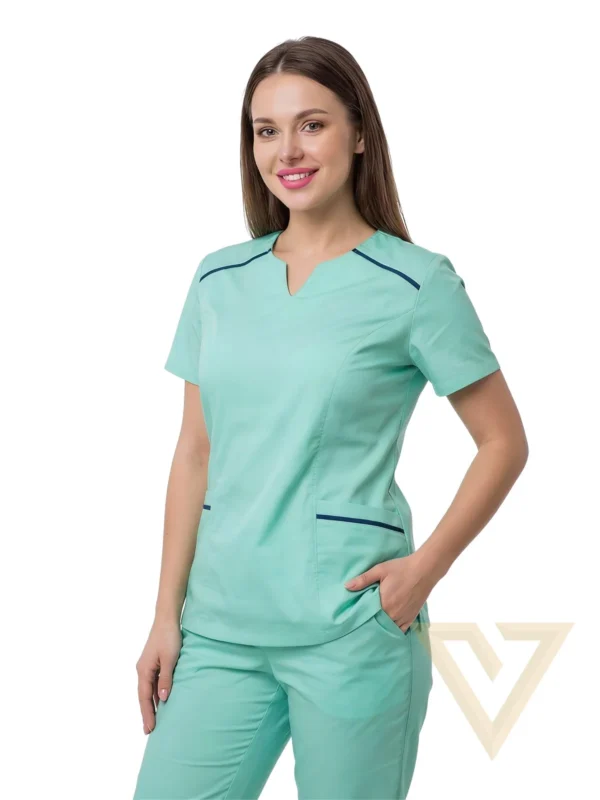 Scrub Vértice Piping Menta