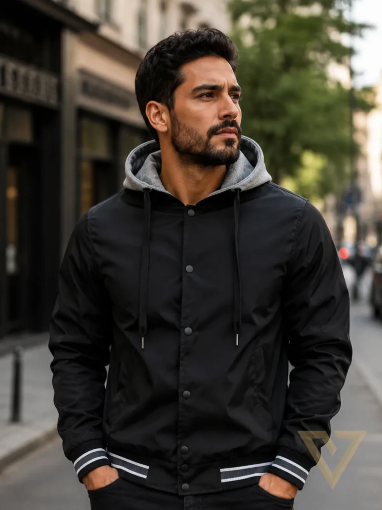 Chaqueta ref. Ethan bomber capota algodón