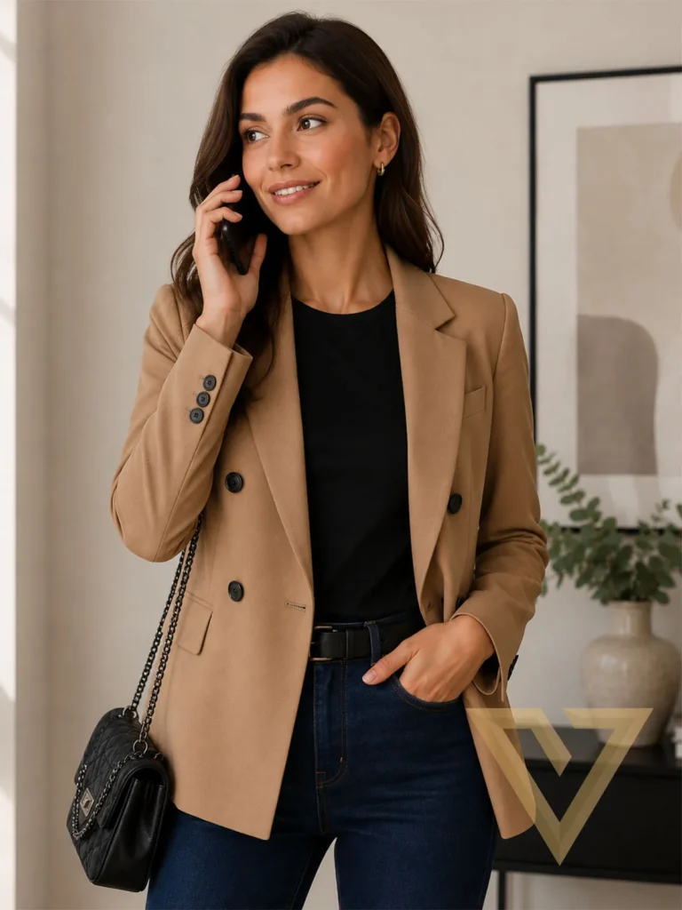Conjunto ref. Abigail: Blazer, blusa y pantalón